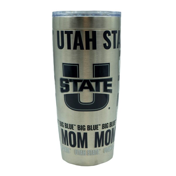 Mom Stainless Steel Tumbler Utah State 20 Oz.